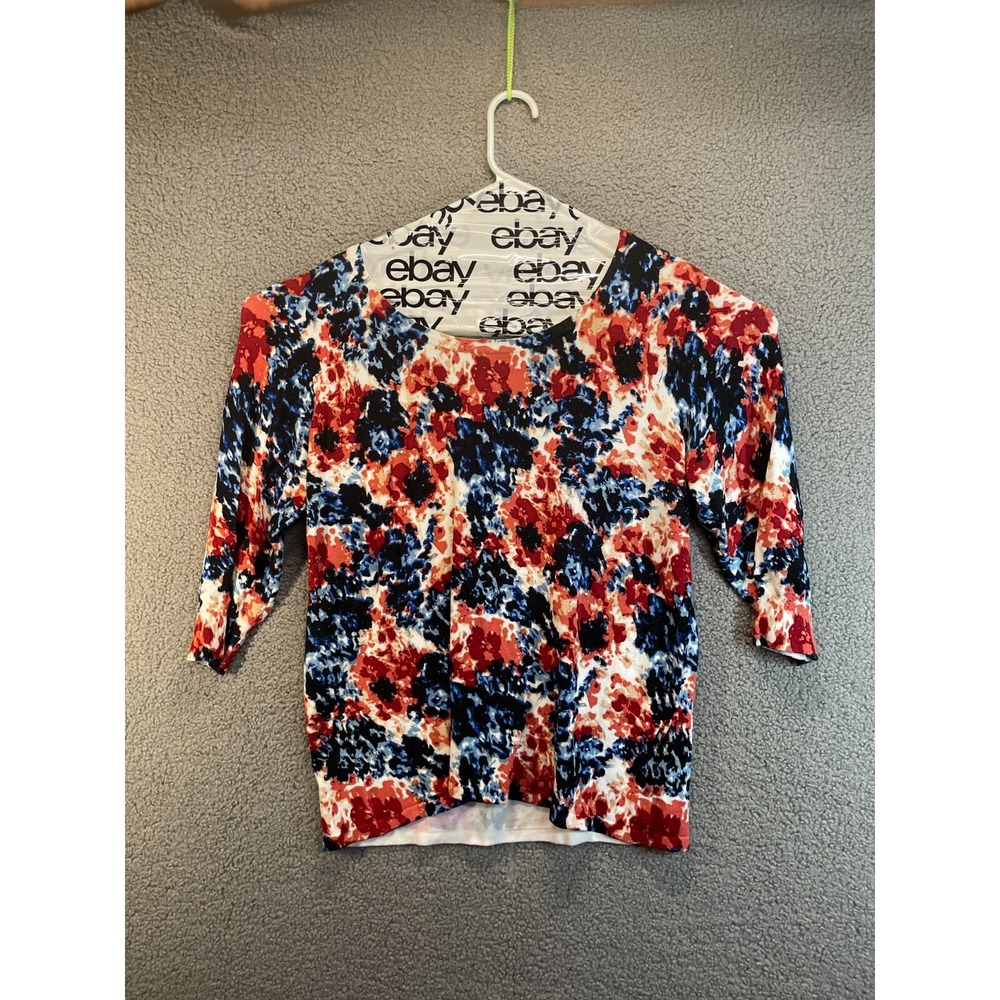 CB Established 1962 Blouse Top Women's Size XL ‎ Paisley Floral